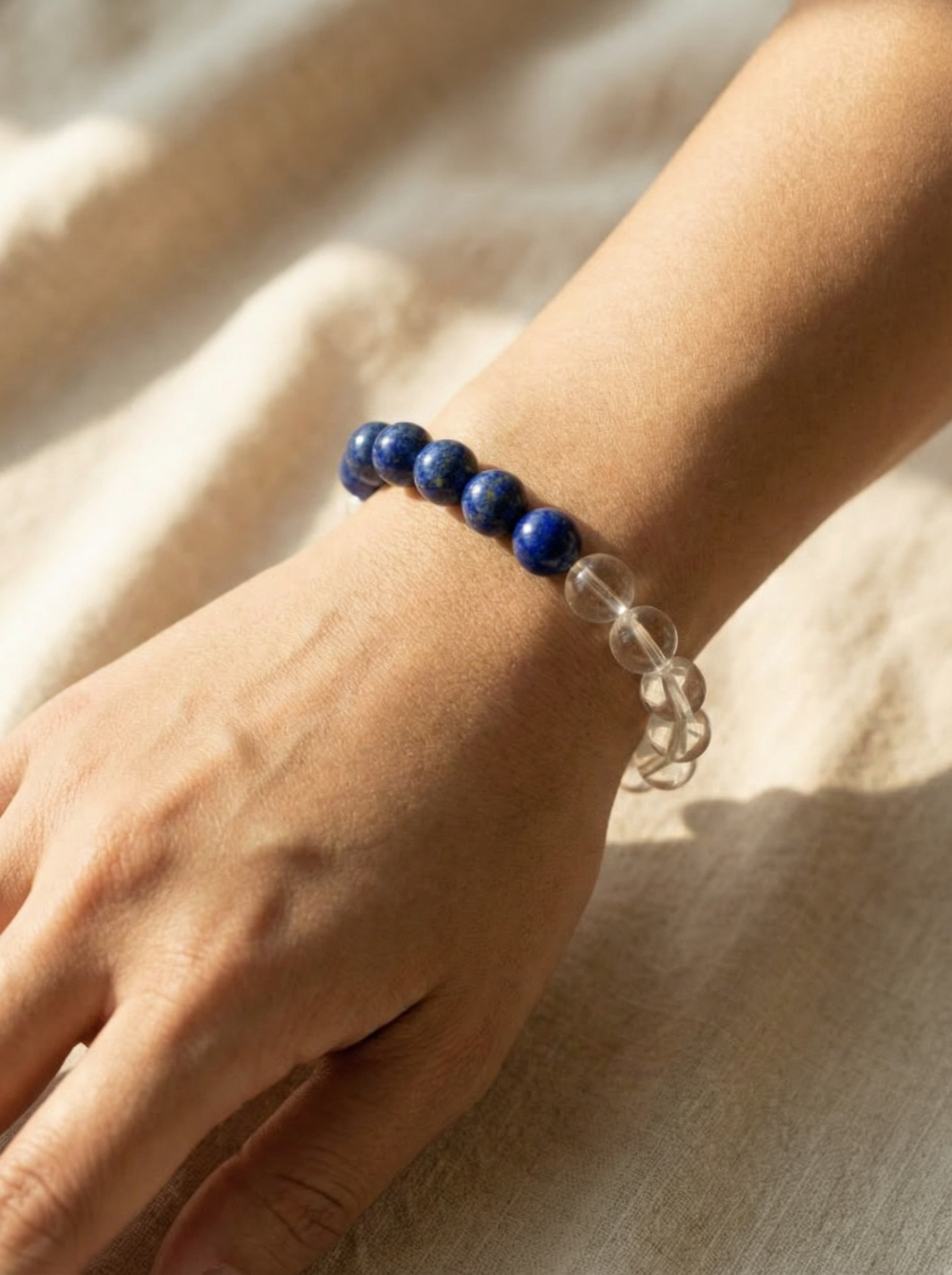 Crystal Clear Realm - Clear Quartz × Lazurite