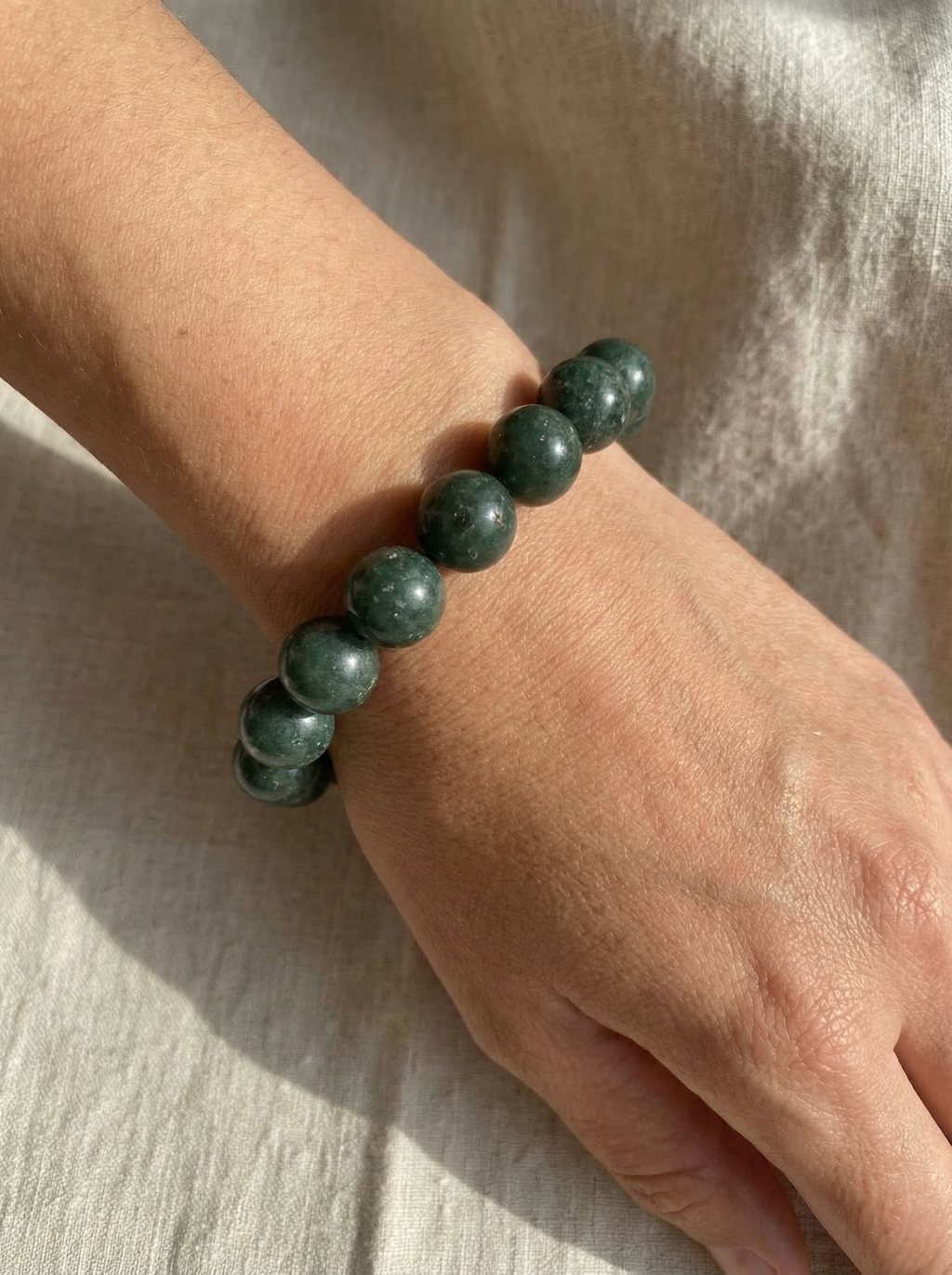 Forest Whisper | Green Jade Bracelet