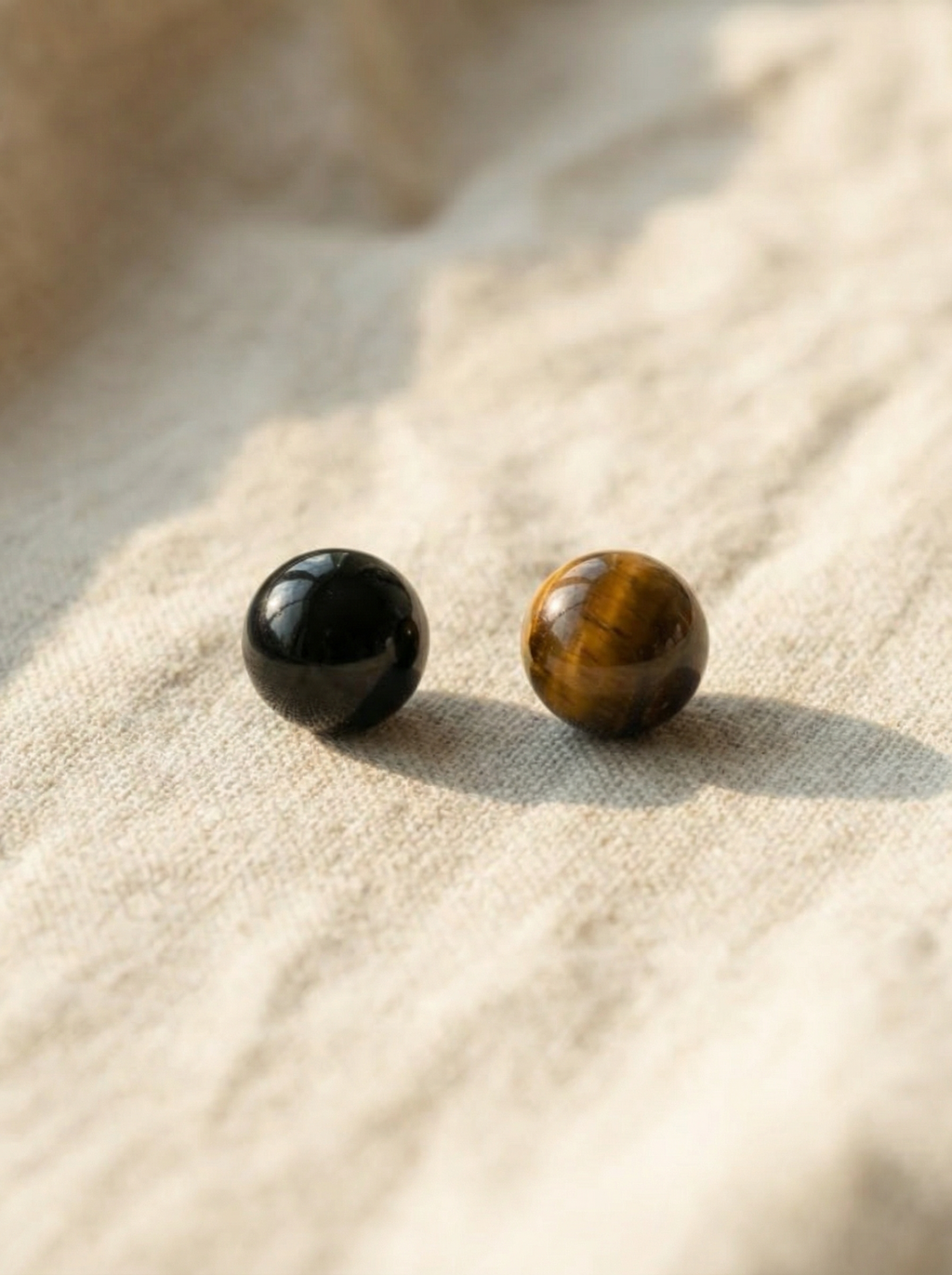 Unshakable Mountain | Tiger's Eye × Obsidian Bracelet