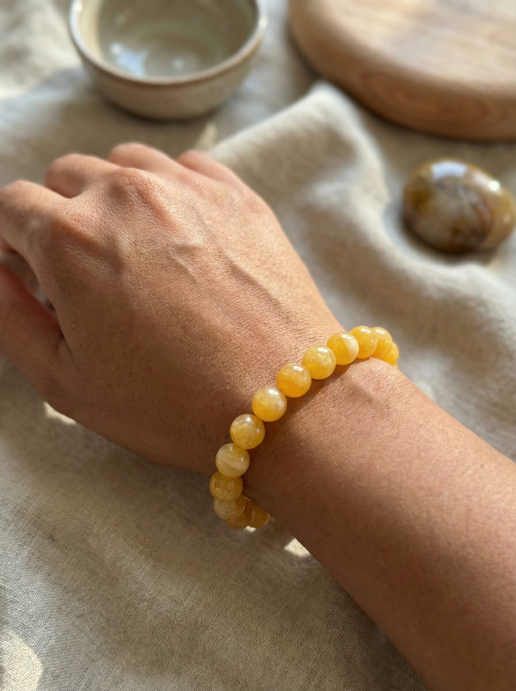 Warm Embrace - Yellow Chalcedony