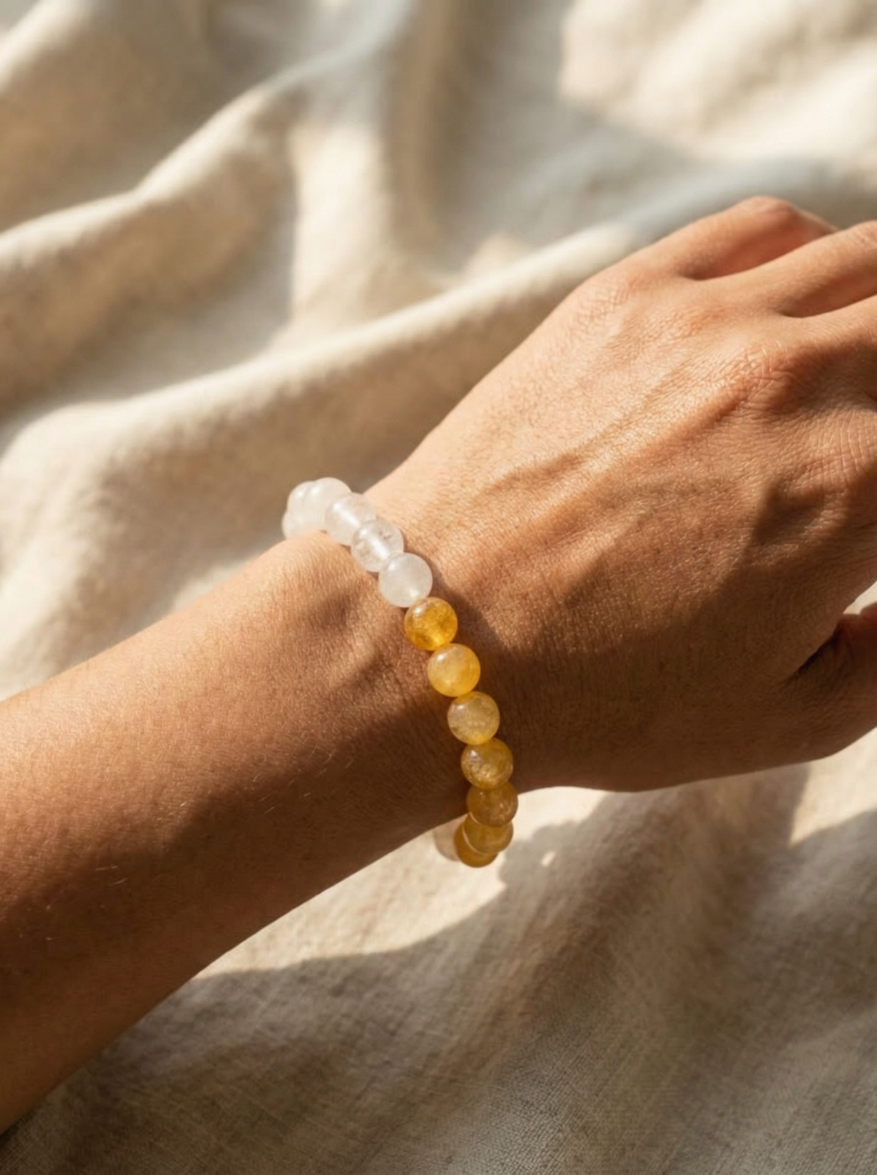 Earthly Abundance - Yellow Chalcedony × White Jade