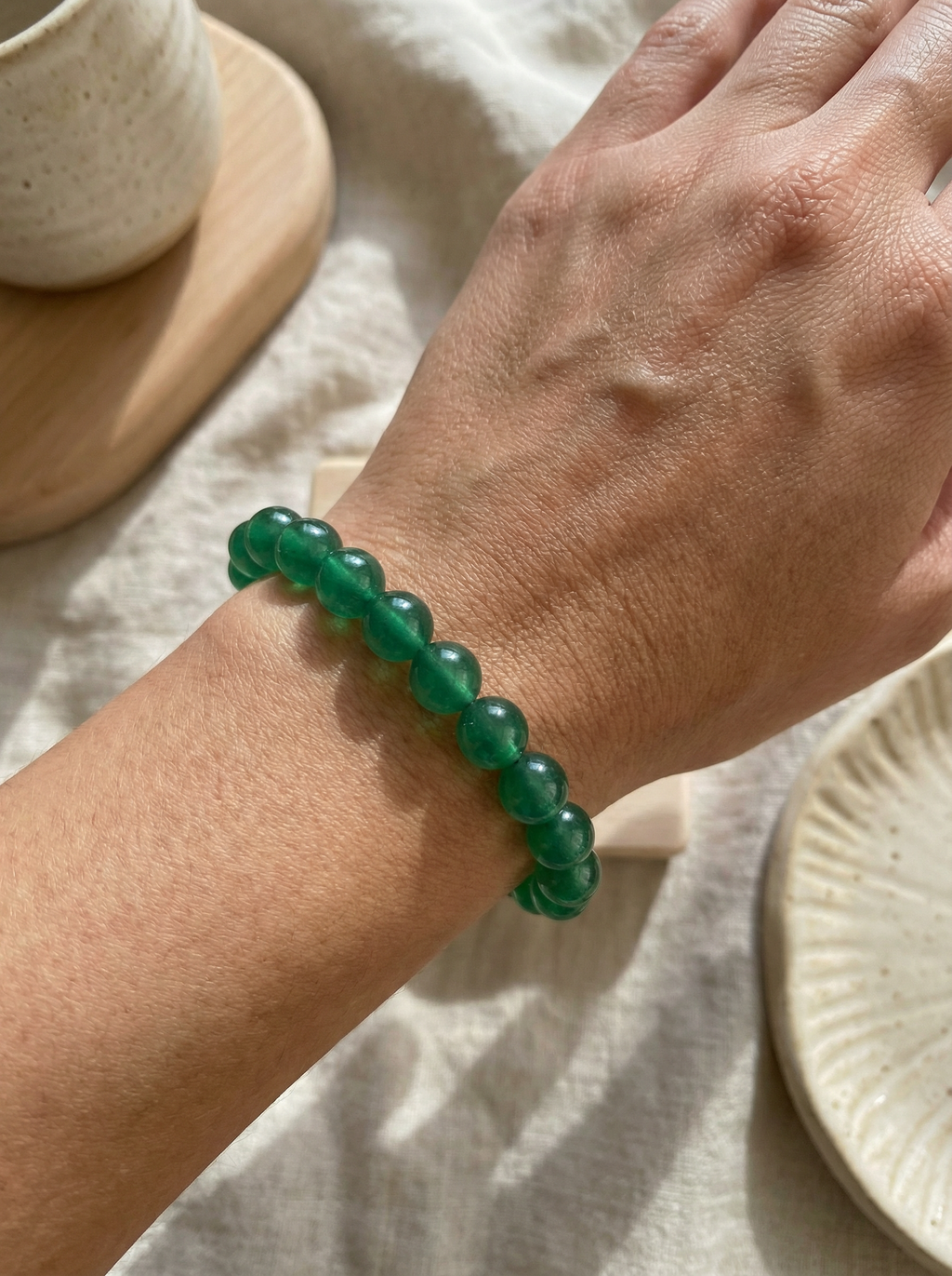 Life's | Green Agate Bracelet
