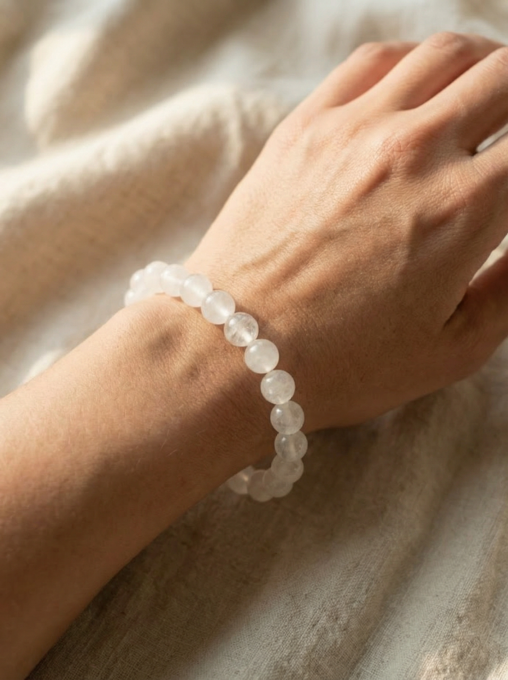 Serenity | White Jade Bracelet